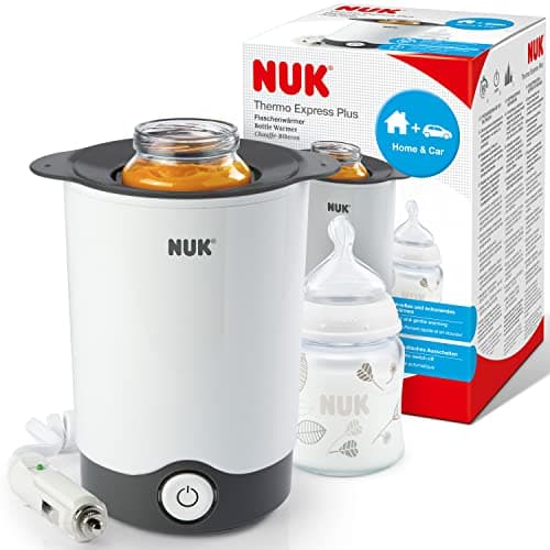 Image of NUK Nature Sense Perfect Starter Baby Bottle Set | 2 (150 ml, 0-6 M) Anti-Colic Bottles with Temperature Control Display, Dummy, Bottle Warmer, 2 Feeding Spoons & Milk Powder Dispenser | 7 Pieces