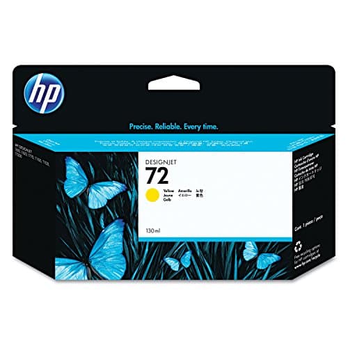 Image of HP 72 - C9373A - 1 x Yellow - Ink cartridge - For DesignJet T1100, T1120, T1200, T1300, T2300, T610, T620, T770, T790, T795
