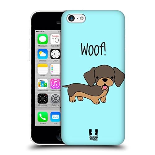 Image of Head Case Designs Dachshund Happy Puppies Hard Back Case for iPhone 5c