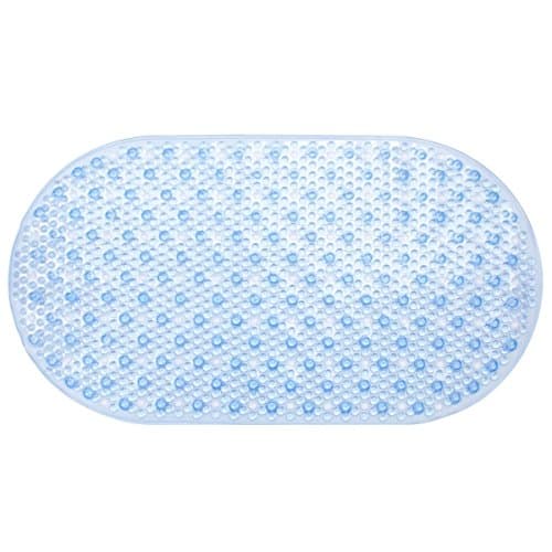 Image of Sabichi Oval Bathmat, Plastic, Blue