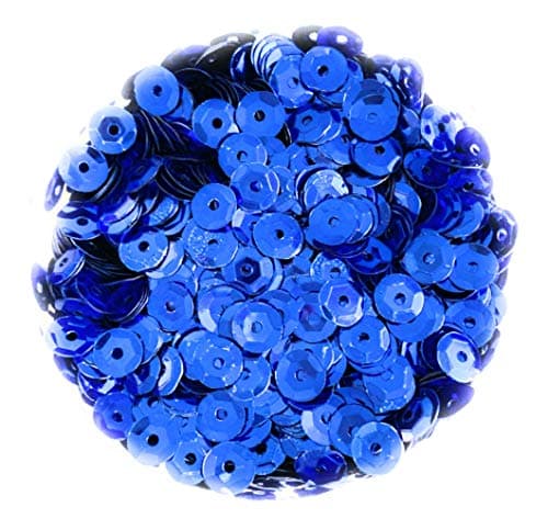 Image of Angel Malone ® 15g (±) 1200 pcs. 6-7mm in Diameter Premium Quality Cup Sequins DIY Arts Crafts Making - UK Seller (Sapphire Blue)