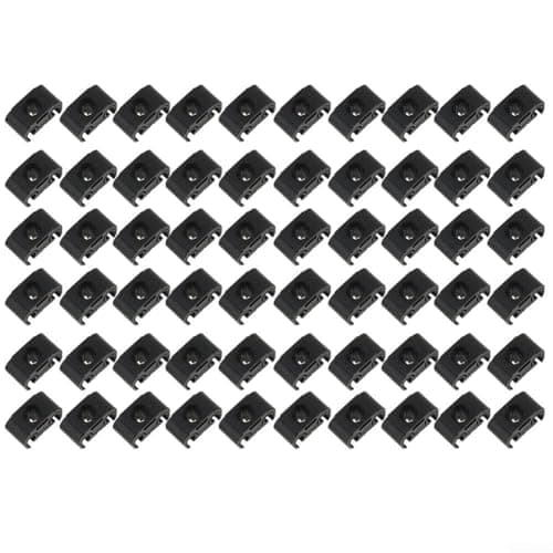 Image of 60 Pcs Brake Line Brackets Pipe Retaining Clips For MK2 OEM 811611797 Black Plastic Cable Holder Wire Management Fixing Clips Automotive Parts Kit