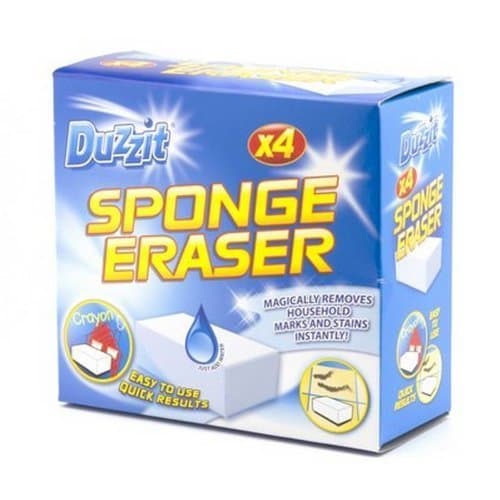 Image of Duzzit Sponge Eraser - Stain and Mark Remover (Pack of 8)