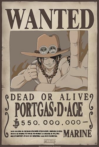 Image of ABYstyle Abysse Corp_ABYDCO310 One Piece - Poster Wanted Ace (52X35)