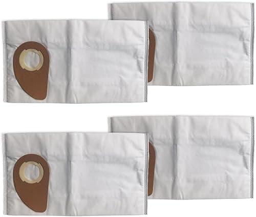 Image of Daaxing 4/10 Pack Dust Bags Replacement Dust Bags Fits for Nilfisk Buddy II 12 18 12L 18L/INOX Vacuum Cleaner - 81943048 Fleece Filter Bags (4 Pack)