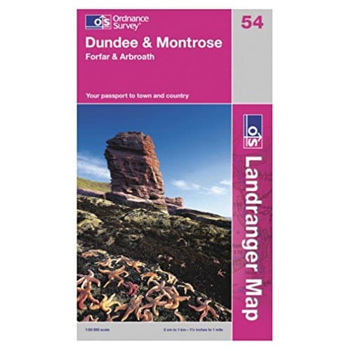 Image of Dundee and Montrose, Forfar and Arbroath: Sheet 54 (OS Landranger Map)