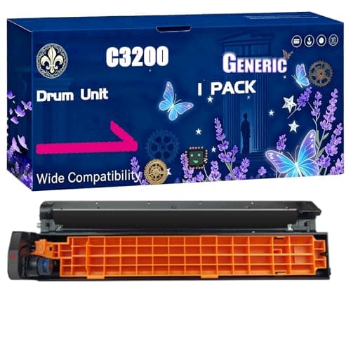 Image of C3200 Drum Unit Compatible for Okidata OKI C3200 C3200N Printers, Black High Yield 14000 Pages Printer Accessories (1 Pack Magenta)