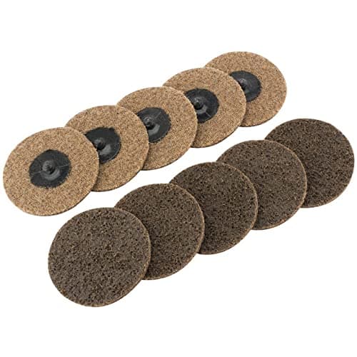 Image of Draper Tools SCP3 Course Ten Polycarbide Abrasive Pads, Blue, 75 mm