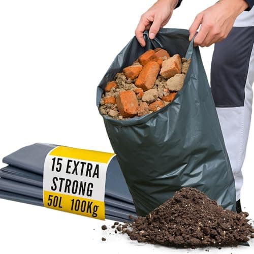 Image of Extra Strong Rubble Sacks - 80 L capacity - 15 Rubble Bags