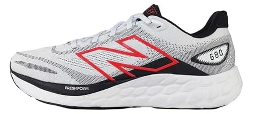 Image of New Balance Men's Fresh Foam 680 V8 Sneakers, White/Black, 11