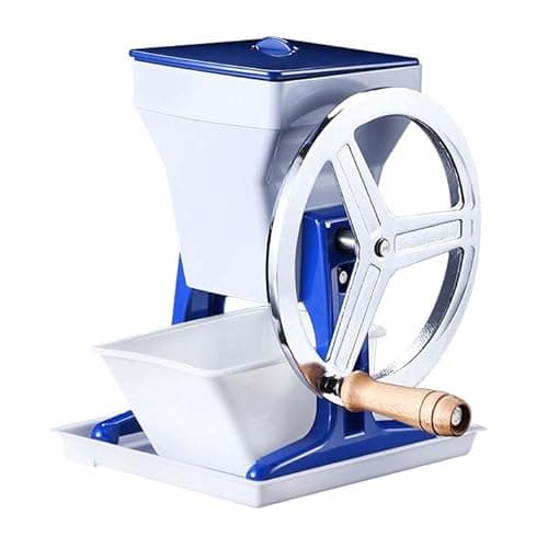 Image of Manual Ice Crusher,Hand Crank Ice Grinder, with 2KG Capacity, Easy To Clean Multi-Part Design, Perfect for Bars, Cocktails, Snow Cones, Kitchen, for Commercial & Home Use (5KG Weight)