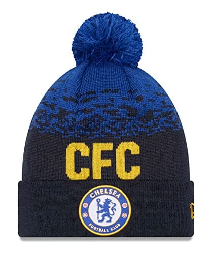 Image of New Era Marl Wordmark Knitted Beanie Chelsea F.C. Navy