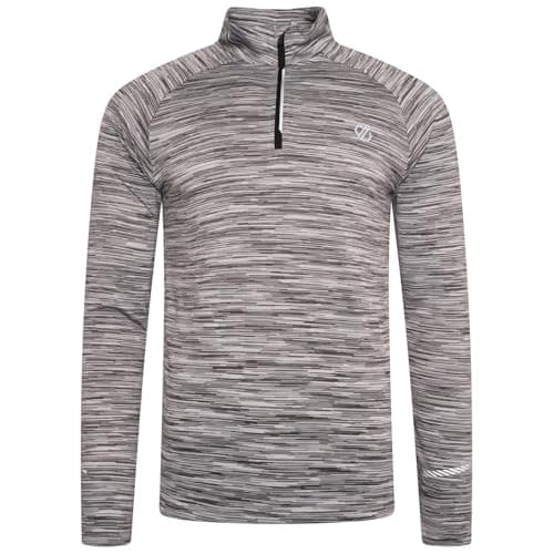 Image of Dare 2b Mens Accelerate Jersey Lightweight Half Zip Sweater, Breathable Midlayer with BioMotion Reflective Technology - Perfect was Outdoors Late Night Runs and Activewear
