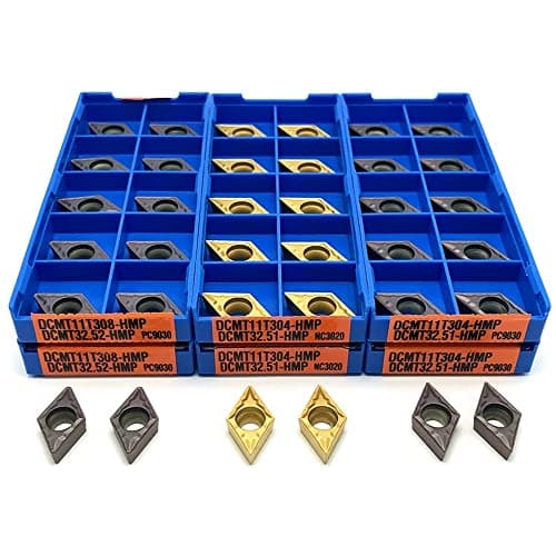 Image of OVLIN Internal Turning Tool - DCMT070204 DCMT11T304 DCMT11T308 Carbide Inserts - Turning Inserts CNC Metal Lathe Tool (Angle : DCMT11T308 HM PC9030)