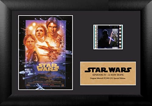 Image of STAR WARS FilmCells Episode IV A New Hope Authentic 35mm Film Cell Special Edition Display, Black, 7x5