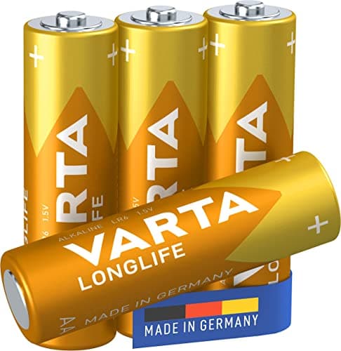 Image of Varta Longlife Extra 1.5 V AA Alkaline Battery (Pack of 4)