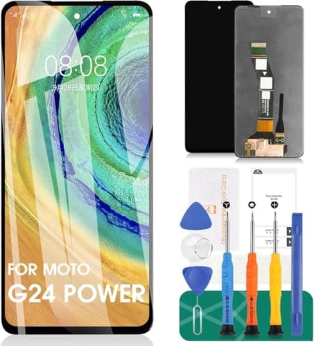 Image of SRJTEK For Moto G04 Screen Replacement For Motorola Moto G24 LCD Display For Moto G04/G24/G24 Power XT2421-2 XT2423-1 Touch Screen Digitizer Assembly Repair Kits (Black, Without Frame)