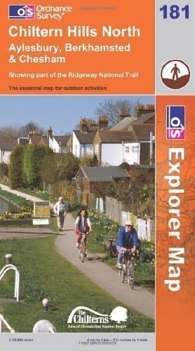 Image of Chiltern Hills North (OS Explorer Map): Aylesbury, Berkhamsted & Chesham. Showing part of the Ridgeway National Trail by Ordnance Survey B2 Edition (2009)