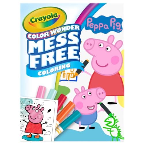 Image of CRAYOLA Peppa Pig Color Wonder Activity Set, Mess Free Peppa Pig Coloring Pages for Toddlers, Travel Activity, Toddler Gifts, Ages 3+