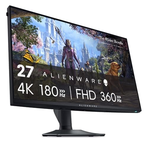 Image of Alienware AW2725QF 27 Inch 4K UHD (3840x2160) Gaming Monitor, 360Hz, Fast IPS, 0.5ms, NVIDIA G-SYNC Compatible, 95% DCI-P3, HDR600, Dolby Vision, USB-C, DisplayPort, 2x HDMI, 4x USB, 3 Year Warranty