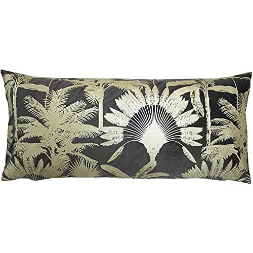 Image of Paoletti Malaysian Palm Cushion Cover, Mink, 33 x 70cm
