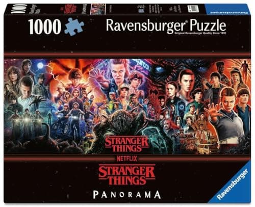 Image of Ravensburger Stranger Things, 1000 piece Panoramic Jigsaw Puzzle for Adults and Kids Age 12 Years Up