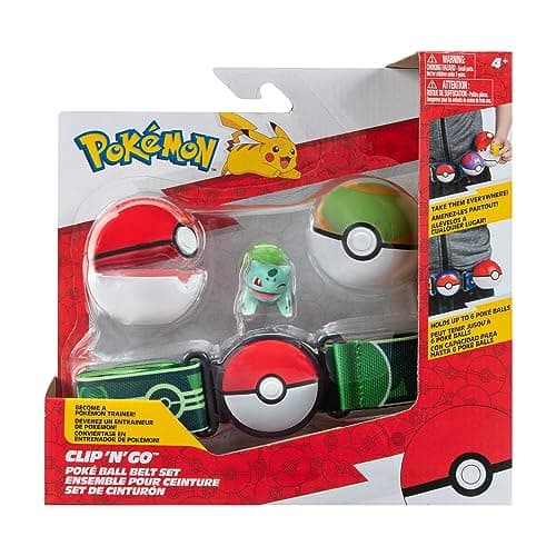 Image of Pokémon Set-2-Inch Bulbasaur Battle Figure with Clip ‘N’ Go with Nest Ball and Pokéball Accessories