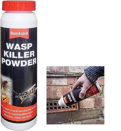 Image of Rentokil Wasp Nest Killer Powder Wasps Nests In & Around The Home Fast Action 150g (Pack of 1)