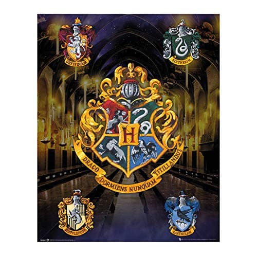 Image of GB eye Harry Potter House Crests Mini Poster