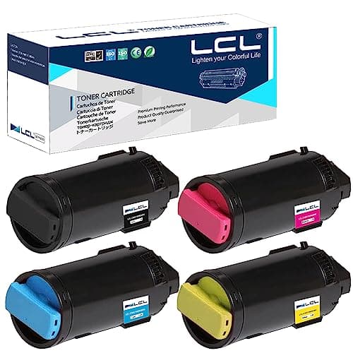 Image of LCL Compatible Toner Cartridge VersaLink C500 C505 106R03862 106R03859 106R03860 106R03861 (4PK KCMY) Replacement for Xerox VersaLink C500 C505
