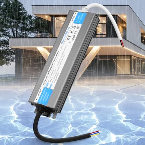 Image of SUCIKORIO 12V 400W LED Driver Waterproof IP67, Ultra Slim LED Transformer 240V AC to 12V DC 33.3A 400 Watt Quiet Low Volt Converter LEDs Power Supply Constant Voltage For LEDs Strip, Indoor & Outdoor