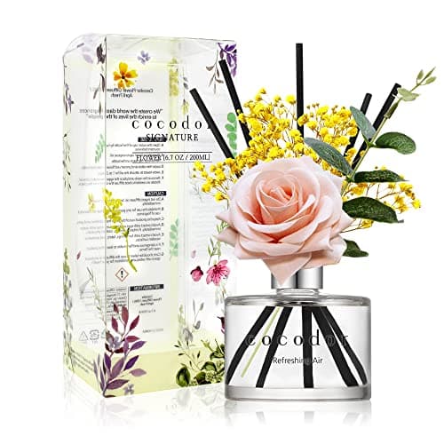 Image of COCODOR Rose Reed Diffuser Set / 200ml / Refreshing Air/Scent Diffuser with Sticks Home Fragrance