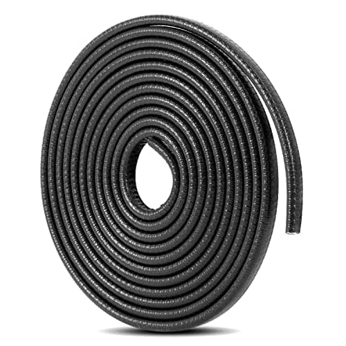 Image of 4M Car Door Protection U-Shaped Car Door Protector Rubber Anti-Collision Protect for Most Cars (Black)