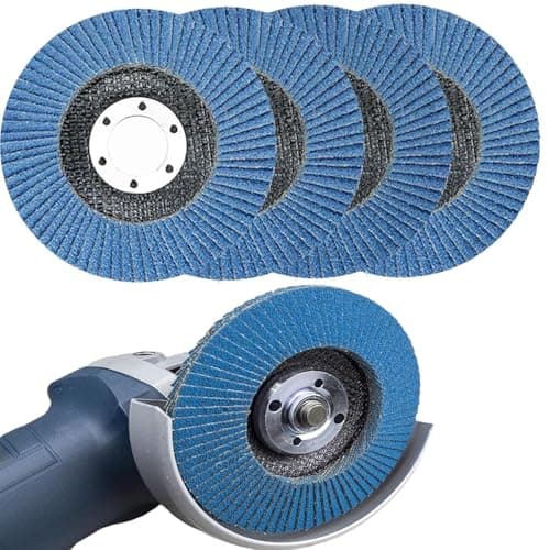 Image of Flap Discs Angle Grinder Discs Sanding Discs115mm 4 Pack Grinding Discs 40/60/80/120 Grit for Angle Grinder to Sanding Grinding Metal Wood