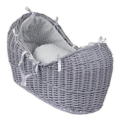 Image of Clair de Lune | Dimple Noah Pod Bedding Set | Universal Noah Pod Dressing Covers Set | Made in Great Britain (Basket is NOT Included) - Grey