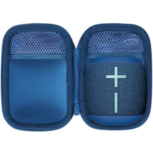 Image of Lebakort Storage Case Compatible with Ultimate Ears UE WONDERBOOM 4 3 2 Portable Waterproof Speaker (Blue Case)