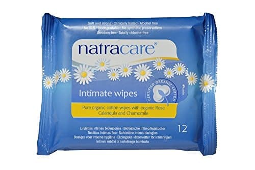Image of Natracare Organic Cotton Intimate Wipes | 12 Wipes x 5 Packs (60 Wipes)