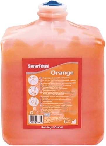 Image of Parts Panel Swarfega Orange Heavy Duty Hand Cleaner 2L Cartridge | Solvent-Free Hand Wash with Natural Scrub & Moisturisers | Tough on Dirt, Gentle on Skin
