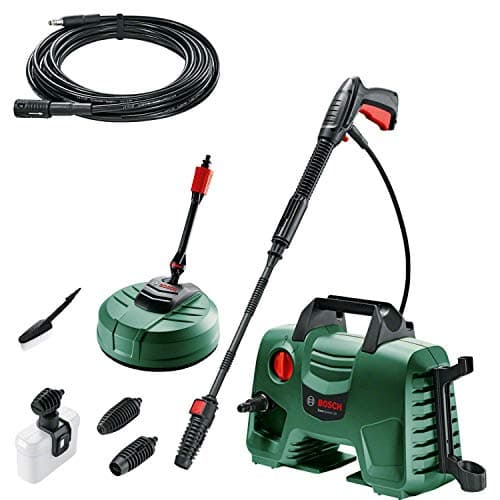 Image of Bosch High Pressure Washer EasyAquatak 120 (1500W, Home and Car Kit Included, Max. Flow Rate: 350l/h, in Cardboard Box) - Amazon Edition + Bosch 6 m Extension Hose for AQT High Pressure Washers