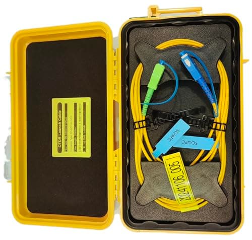 Image of FIBAsource OTDR Launch Cable 2KM SC/APC Single Mode Fiber Optic Extension Cord for Precise Network Testing (SC/UPC, 2km)