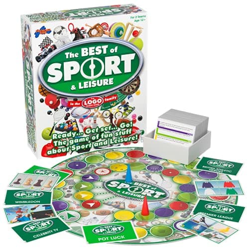 Image of Drumond Park LOGO Best of Sport and Leisure Board Game, Board Game for Sports Fans, Family Games for Adults and the whole Family, Suitable from 12 Years+, Multicoloured, T73294