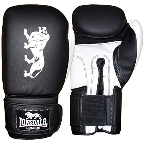 Image of Lonsdale Boxing Glove Cruiser, Unisex, Cruiser Boxhandschuhe, black/white, 12 oz