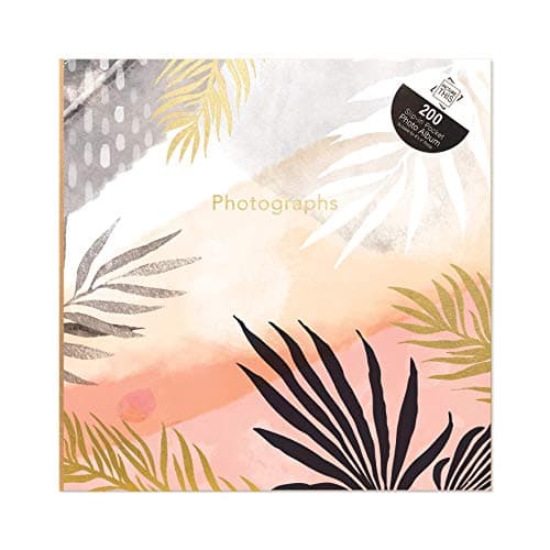Image of Tallon Tropical Sunset Palm Leaves 6x4 Photo Album Memo Slip in Holds 200 Photos