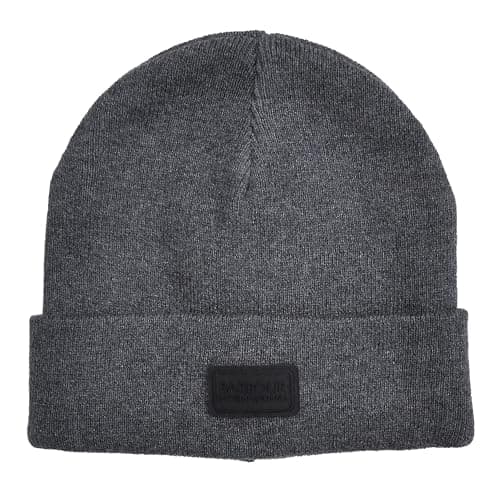 Image of Barbour International Sensor Knitted Beanie Hat Grey One Size, gray, One Size