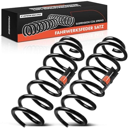 Image of Frankberg 2x Coil Spring Front Axle Compatible with C-Class W205 C200 C220 C250 C-Class Coupe C205 C220 C250 C-Class T-Model S205 C200 C220 C250 Replace# 2053210704