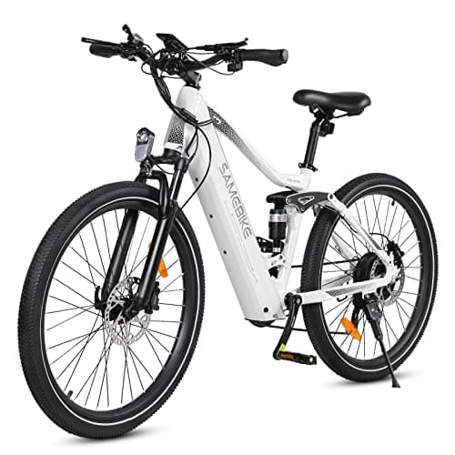 Image of SAMEBIKE Electric Mountain Bike for Adults | 48V 14Ah Removable Battery | 26"x2.1" Fat Tires & 7-Speed Gears | Hydraulic Disc Brakes | 100KM PAS Range | IP54 Waterproof