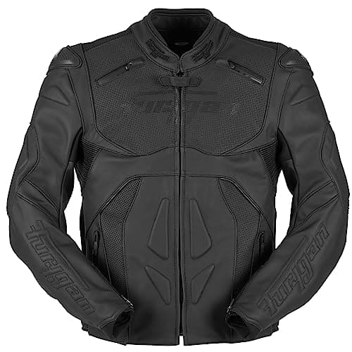 Image of Furygan Men's Furygan 6011-1 Ghost Black Motorcycle Jacket, Black, L UK
