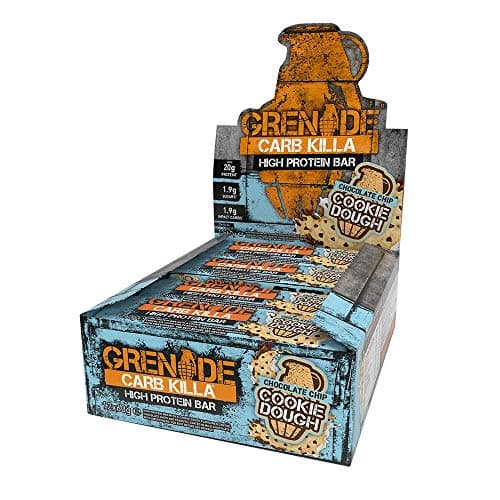 Image of Grenade Carb Killa Choc Chip Cookie Dough High Protein and Low Carb Bar, 12 x 60 g