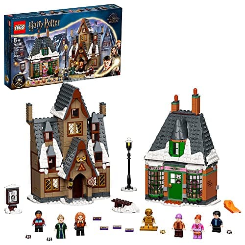 Image of LEGO Harry Potter Hogsmeade Village Visit 76388 Building Kit with Honeydukes Store and The Three Broomsticks Pub; New 2021 (851 Pieces)
