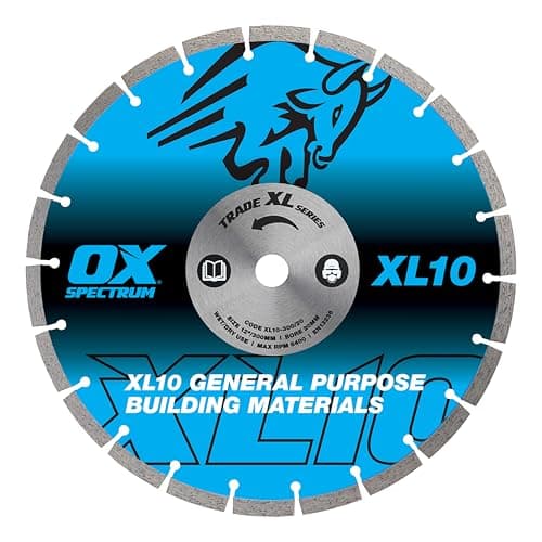 Image of OX Trade XL-10 Segmented Diamond Blade - General Purpose - 300/20mm, Blue / Silver